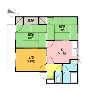 プレジオ泉田【0101号室】の間取り