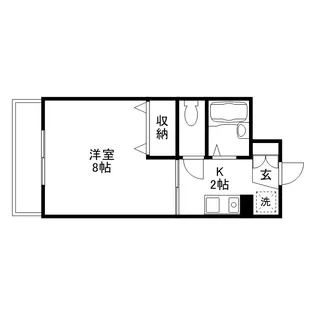 セゾン升本【4階】の間取り