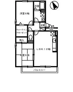 ドルフ南観音【3階】の間取り