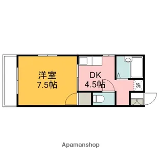 プロスパーヤマモト【5階】の間取り