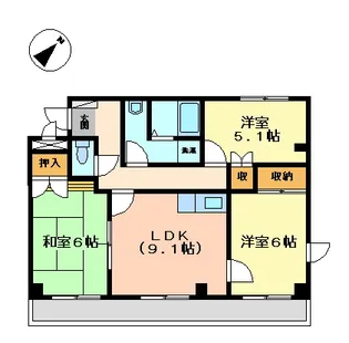 サンコーポ原本【2階】の間取り