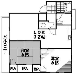 広島県安芸郡海田町浜角【マンション】の間取り