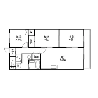 メゾン・ド・K セセラギ【2階】の間取り