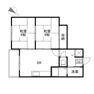 鶴江アレー【102号室号室】の間取り