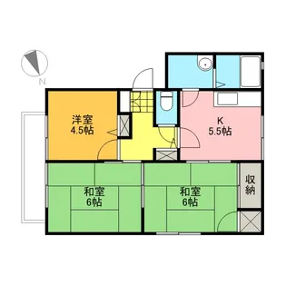 エクセル向井 B棟【0202号室】の間取り