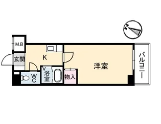グランドール宮の町【3階】の間取り
