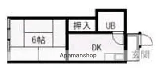 中高下ビル【5階】の間取り