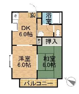 フレグランス高須(4丁目)【2階】の間取り