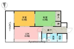 シャインハウスD棟【1階】の間取り