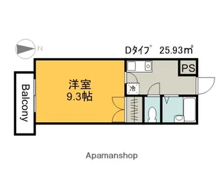 メゾン十日市【6階】の間取り