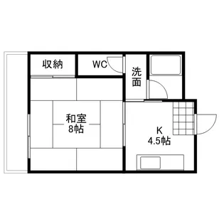 フェローシップ弐番館【302号室号室】の間取り