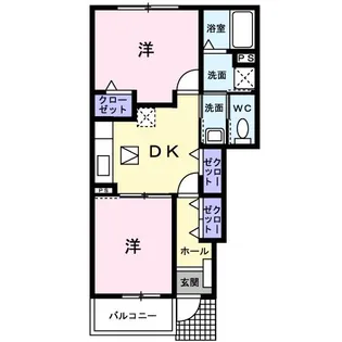 フィオーレA【1階】の間取り