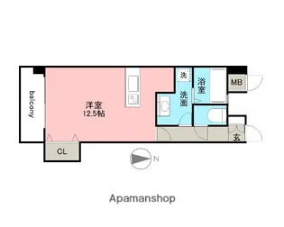 レンレンロイヤルガーデン【6階】の間取り