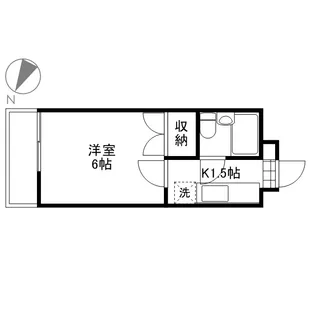メゾンダイアナイン皆実【605号室】の間取り