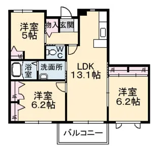 ヴァンベルデ【0203号室】の間取り
