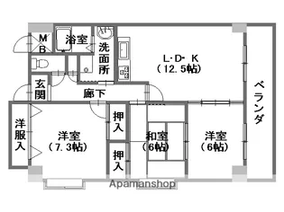 リザイヤビル【3階】の間取り