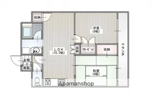 ノワール西原【2階】の間取り