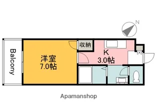 カーサ大塚【309号室】の間取り