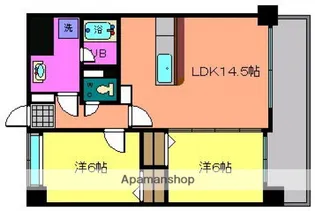ウェール長楽寺【6階】の間取り
