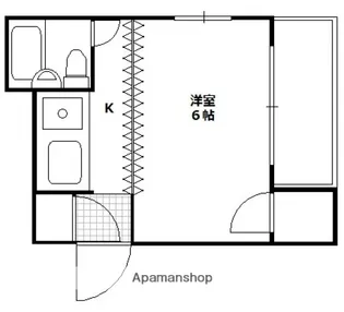 メープル琥珀【202号室】の間取り