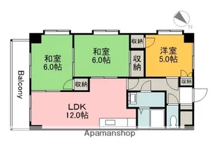 ビラバロンⅡ【2階】の間取り
