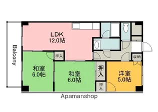 ビラバロンⅡ【3階】の間取り