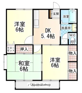 グランデュール横山 C棟【2階】の間取り