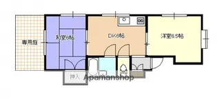 チェリス下祗園【1階】の間取り