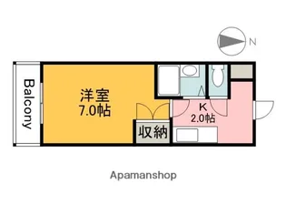 1Kの間取り画像