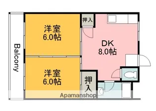 新原第1マンション【3階】の間取り
