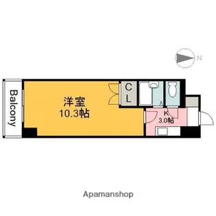 YELLSTAGE楠木Ⅱ(旧アルティメイトBUILDING.楠木【5階】の間取り