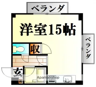 ハーシオンフルタⅡ【6階】の間取り