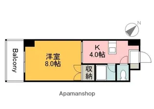 めーるにしむら【506号室】の間取り