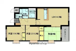 ネオスA館【2階】の間取り