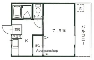 コーポヒロミ【2階】の間取り