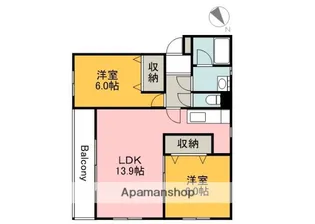 ラヴィーヌ緑井Ⅲ号館【1階】の間取り