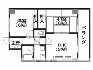 植野ビル【5階】の間取り