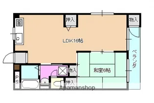 小川マンション【3階】の間取り