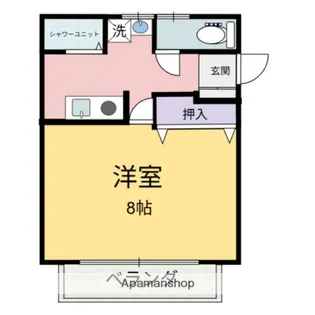サファイアハイツ【1階】の間取り