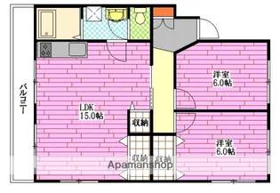 カルチェ堀田NO.1【2階】の間取り