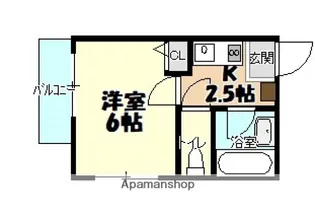 メルカード壱番館【1階】の間取り