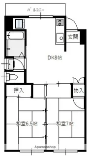 タカスカビル【301号室】の間取り