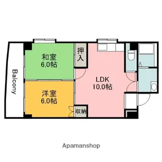 カトレアニシグチ【4階】の間取り