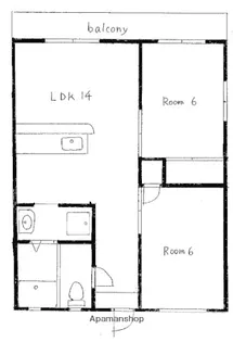 ソアレ八木(旧 森川マンション)【2階】の間取り