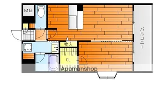 ラゾプレイス西原【6階】の間取り