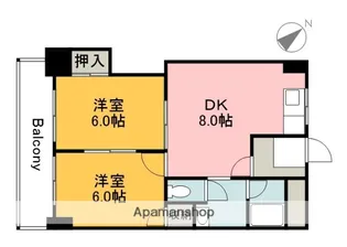 リバーサイド小島【3階】の間取り