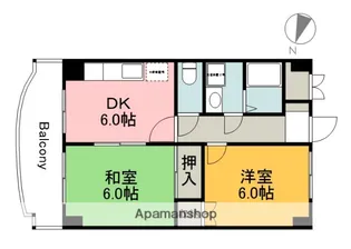 グリーンルーフ【3階】の間取り