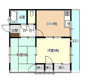 笹本マンション【2階】の間取り