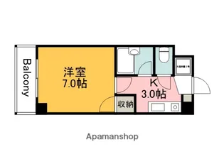 プーテゥジュール5番街【3階】の間取り