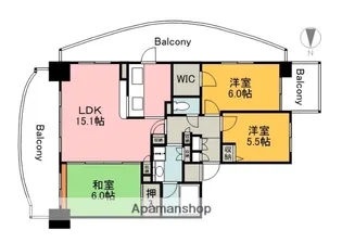 プルミエールA.CITY【2階】の間取り